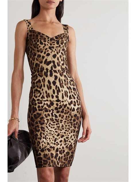 dolce gabbana leopard print dress|dolce and gabbana leopard sneakers.